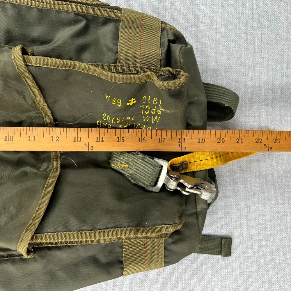 Vintage Boy Scouts of America Survival Bag Backpack Olive Green Utility Camping